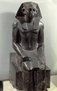 Sesostris III:n (1887-49 eKr.) patsas nuorena miehenä (dioriitti)